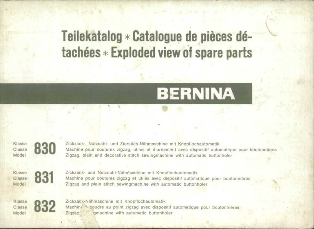 bernina 830 repair manual