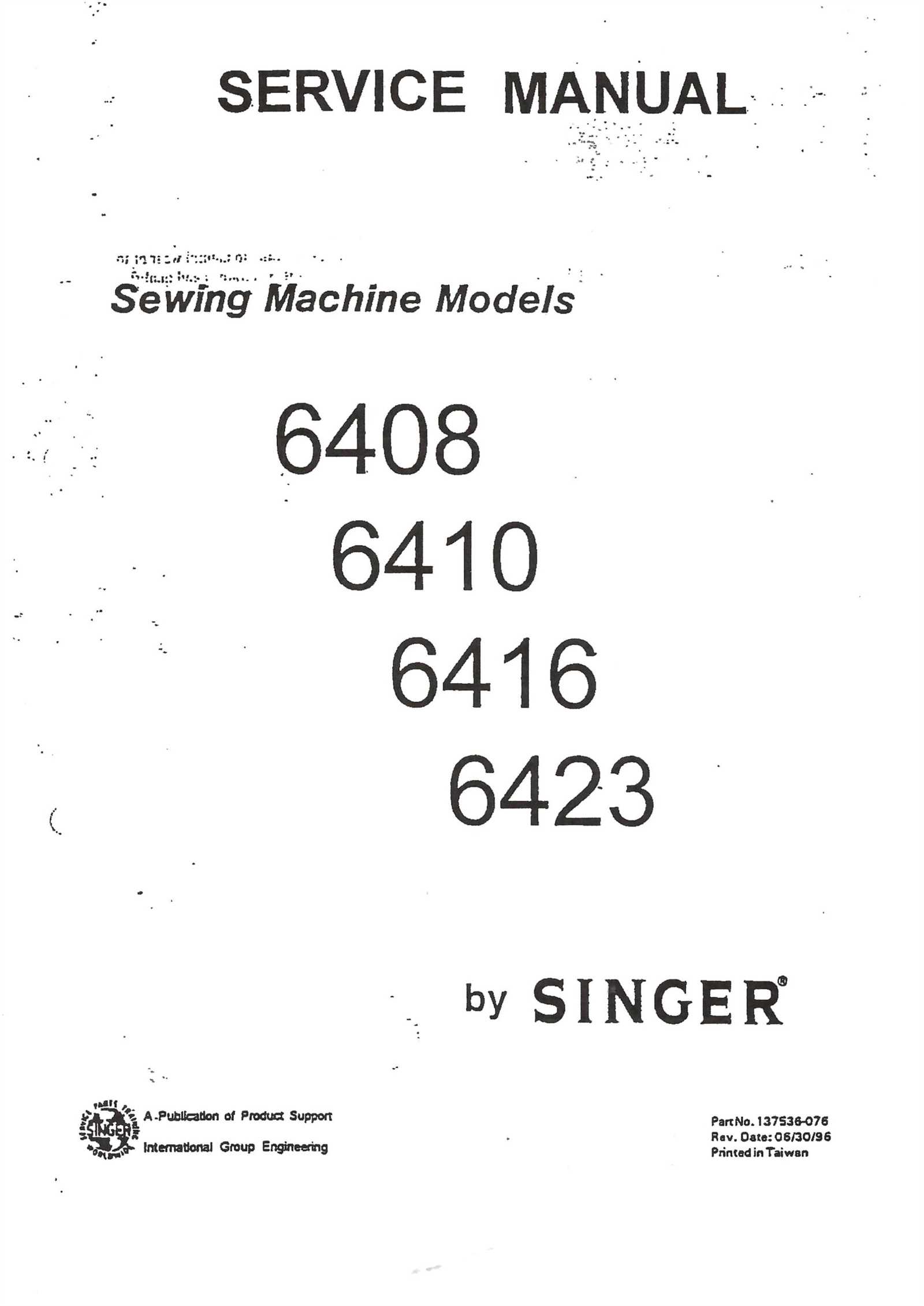 singer touch tronic 2010 repair manual
