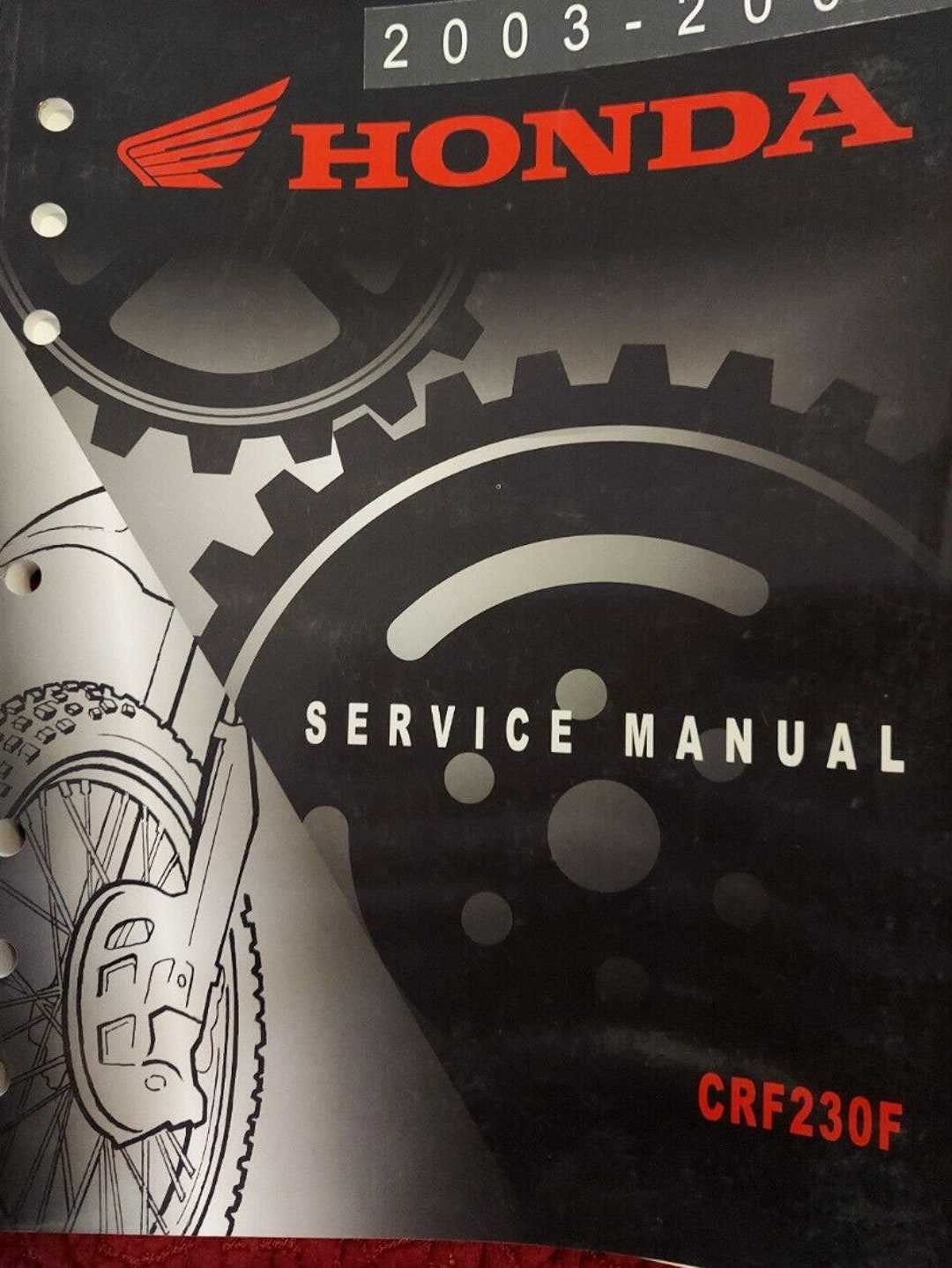 honda crf230f repair manual