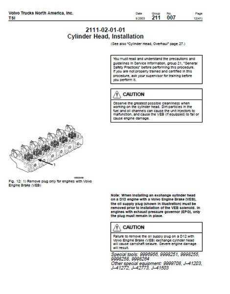 volvo d12 engine repair manual