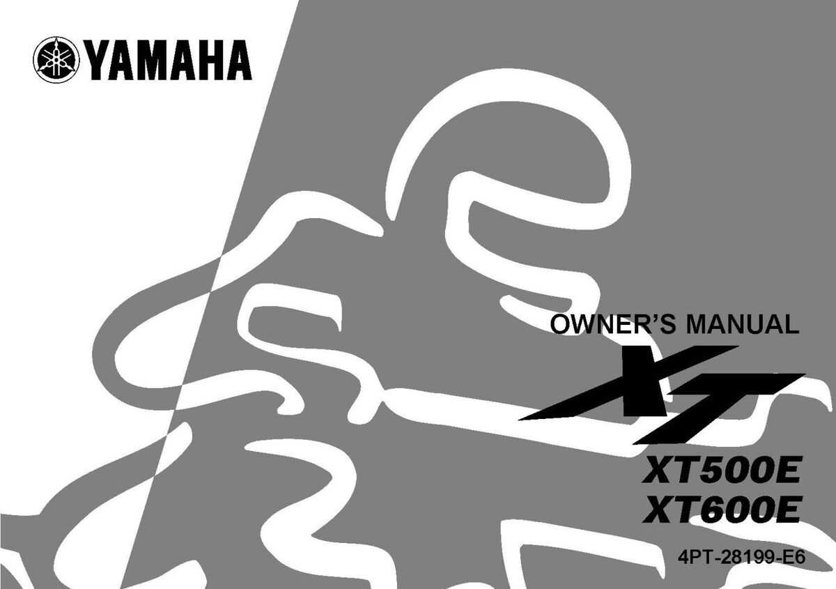 yamaha xt600e repair manual