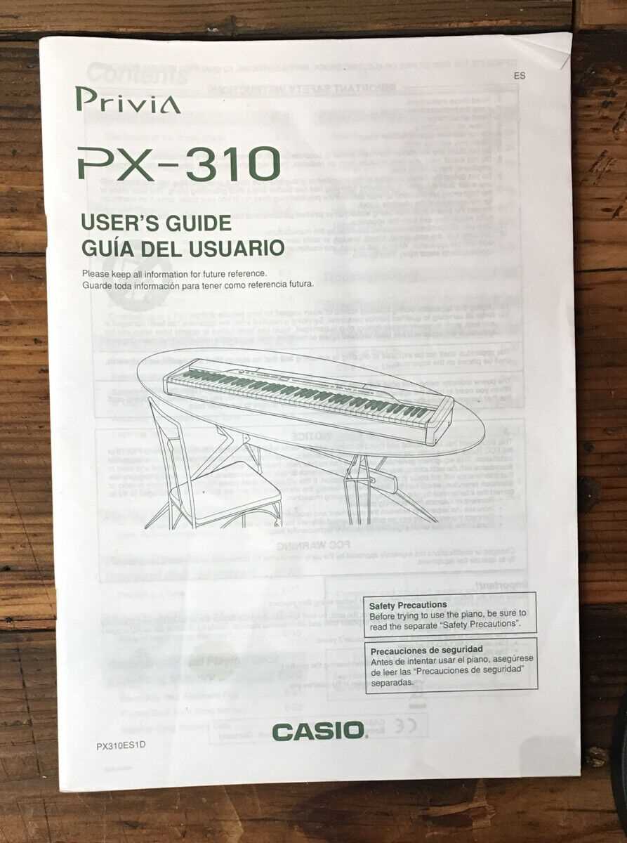 casio privia repair manual