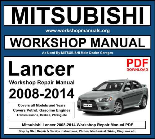 2003 lancer repair manual