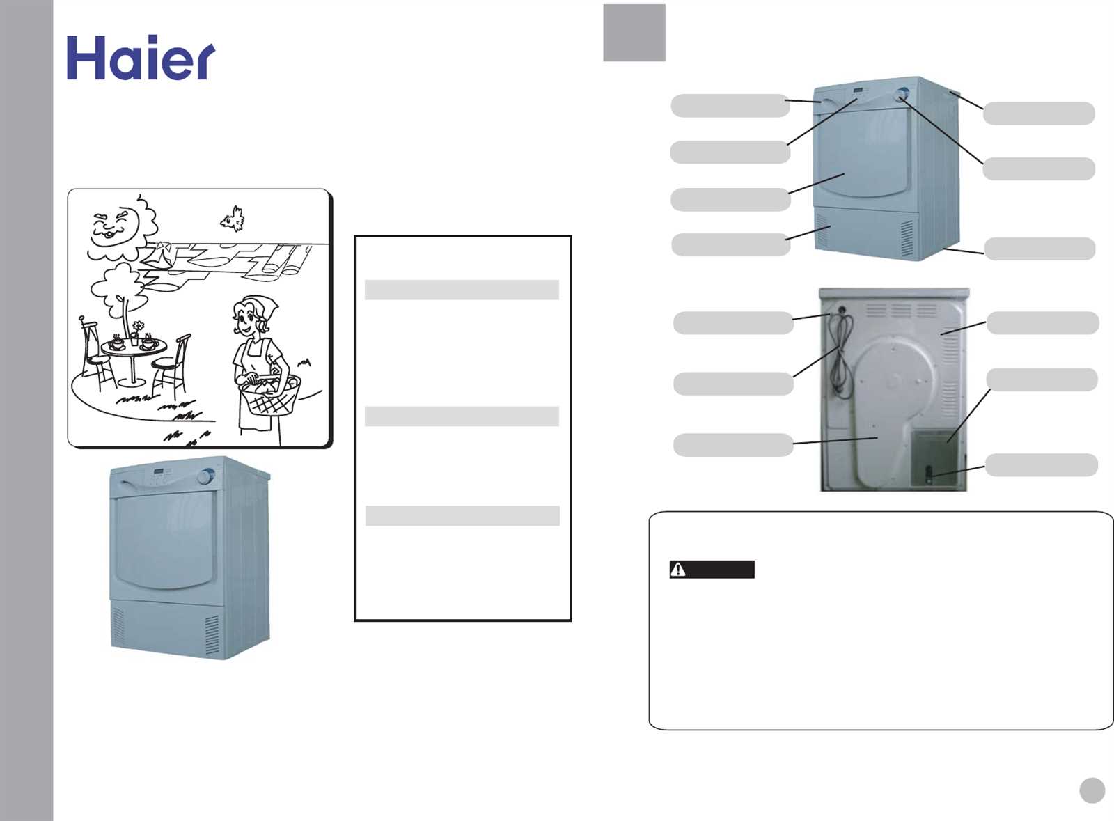 haier dryer repair manual