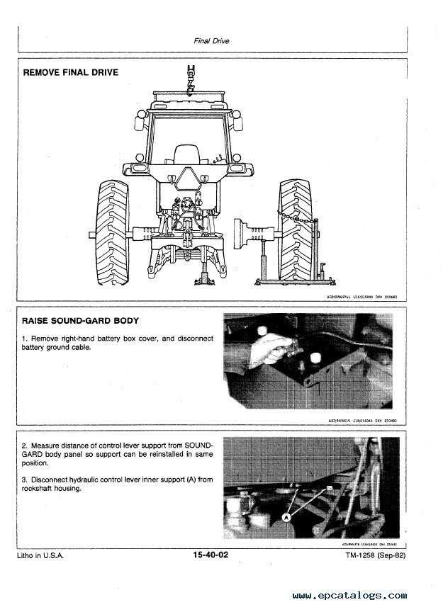 john deere 4850 repair manual