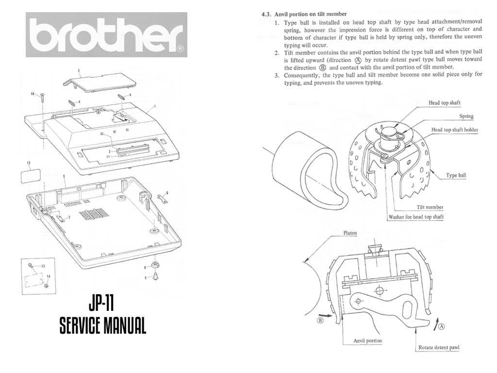 brother typewriter repair manual