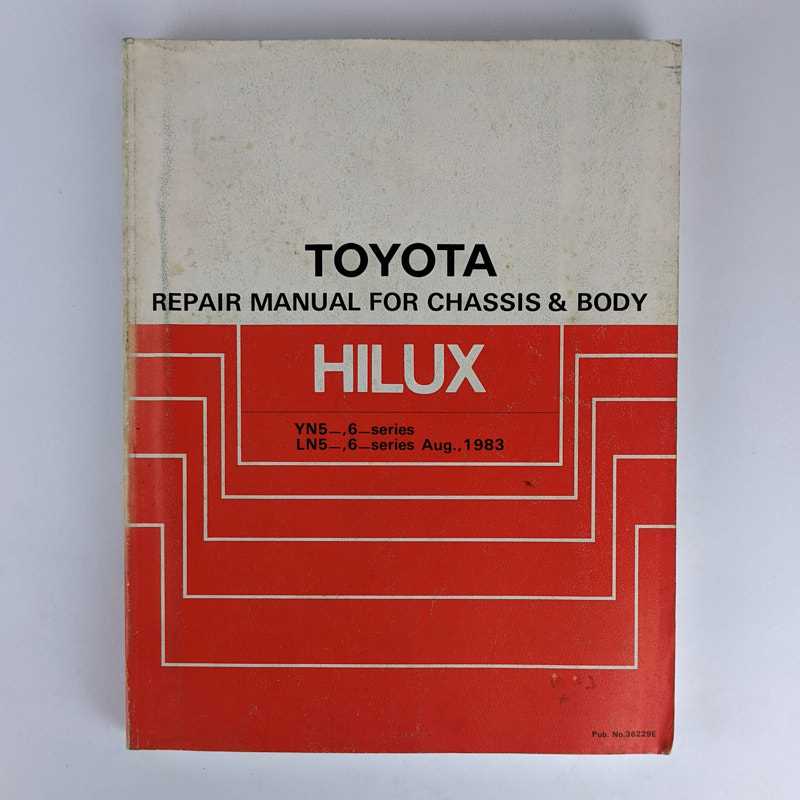 toyota hilux repair manual