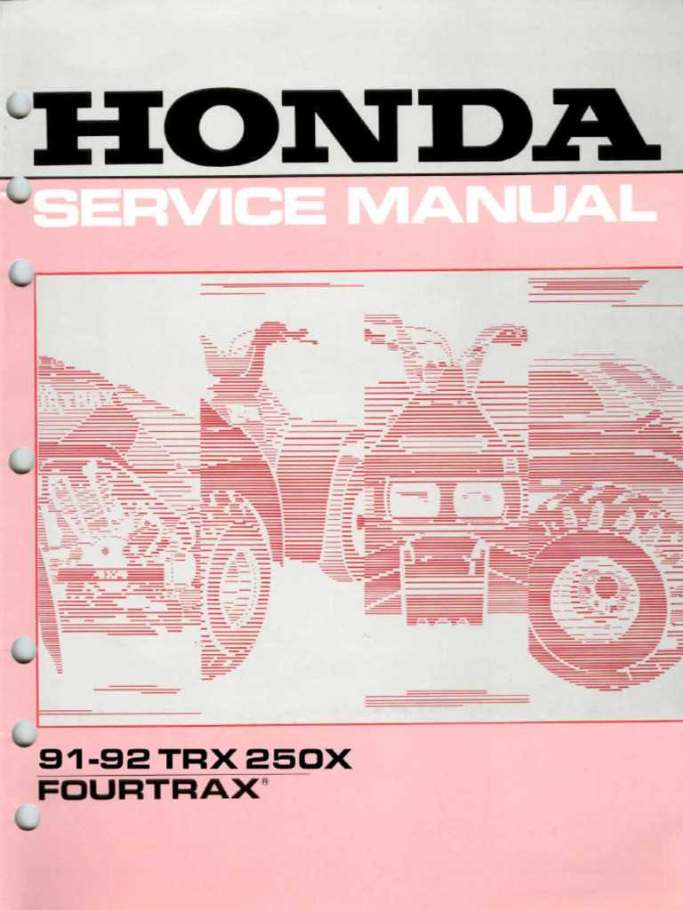 1991 honda fourtrax 300 repair manual