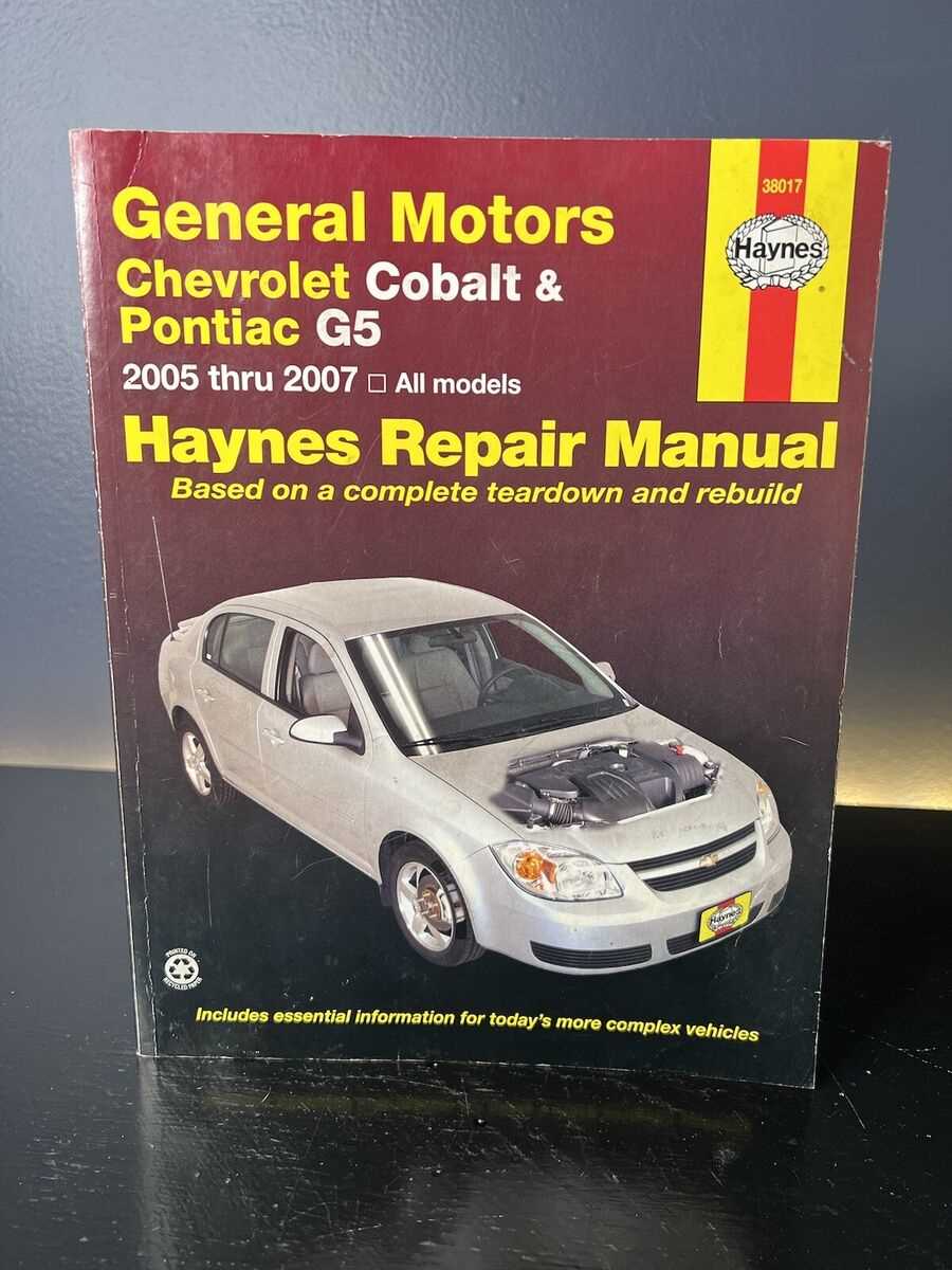 chevrolet cobalt repair manual