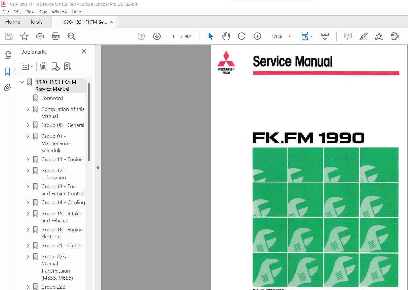 mitsubishi fuso service repair manual