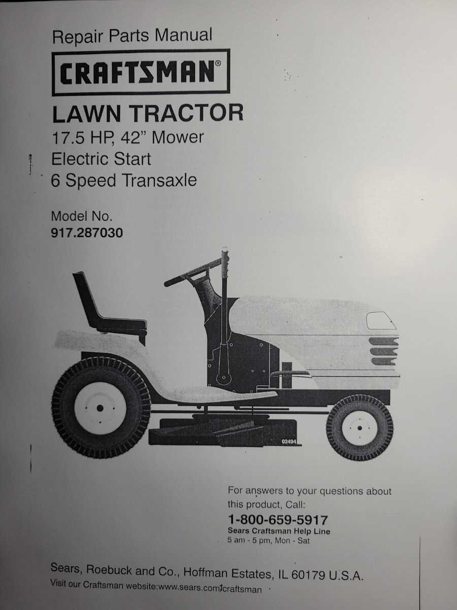 repair manual for craftsman lawn mower