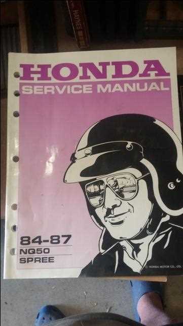 honda spree repair manual