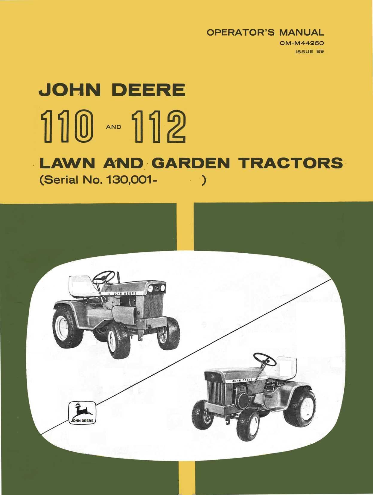 john deere 112 repair manual