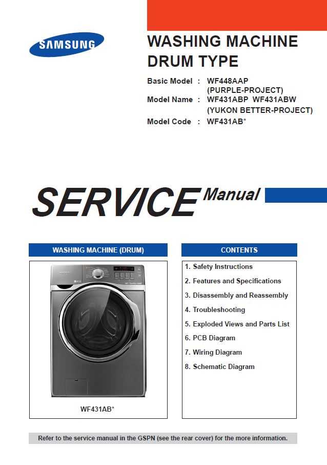 samsung top load washer repair manual