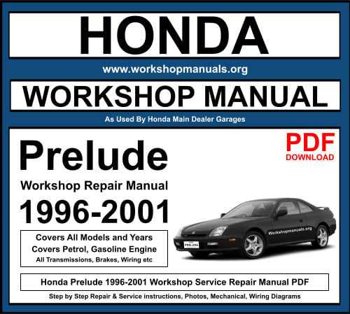 1998 honda prelude repair manual