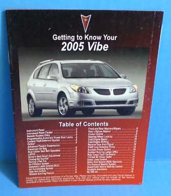 2009 pontiac vibe repair manual