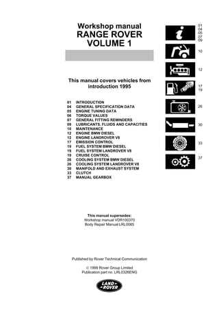 2004 range rover repair manual