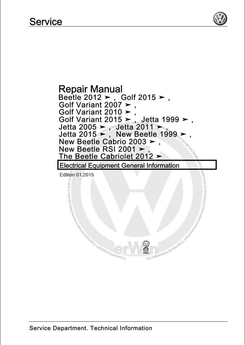 2001 vw jetta repair manual