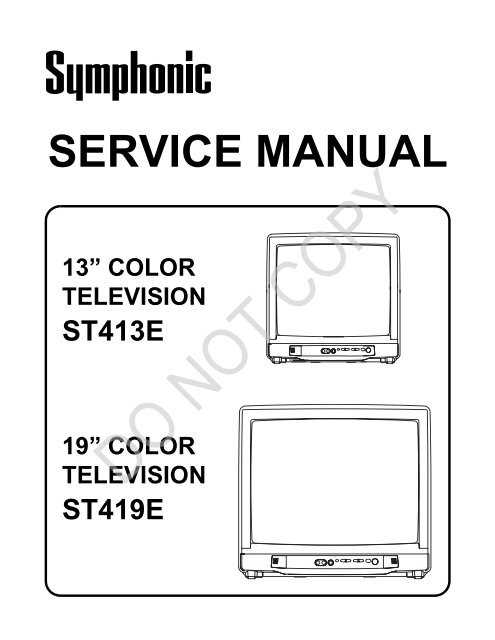 crt tv repair manual