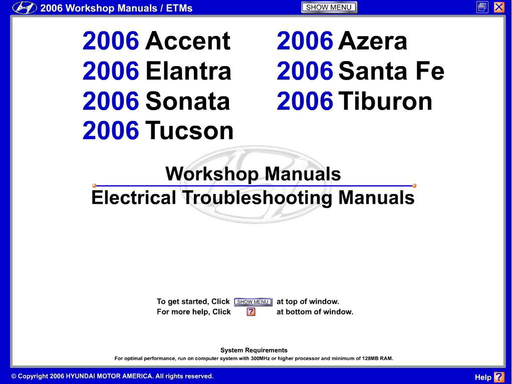 2006 hyundai azera repair manual