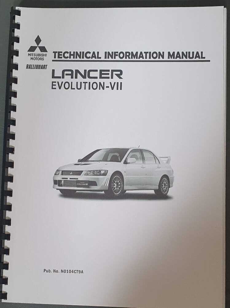 mitsubishi lancer evolution repair manual