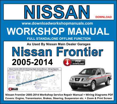 2000 nissan frontier repair manual