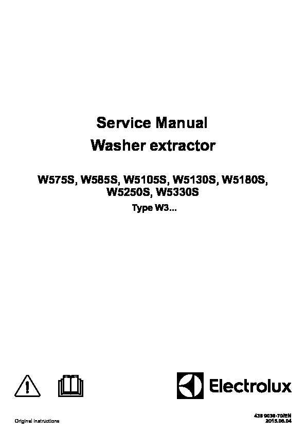 electrolux washer repair manual