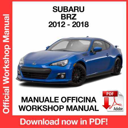 subaru brz repair manual