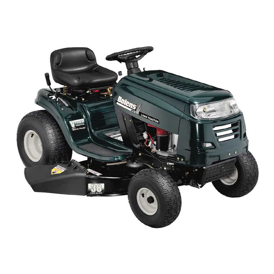 bolens lawn tractor repair manual