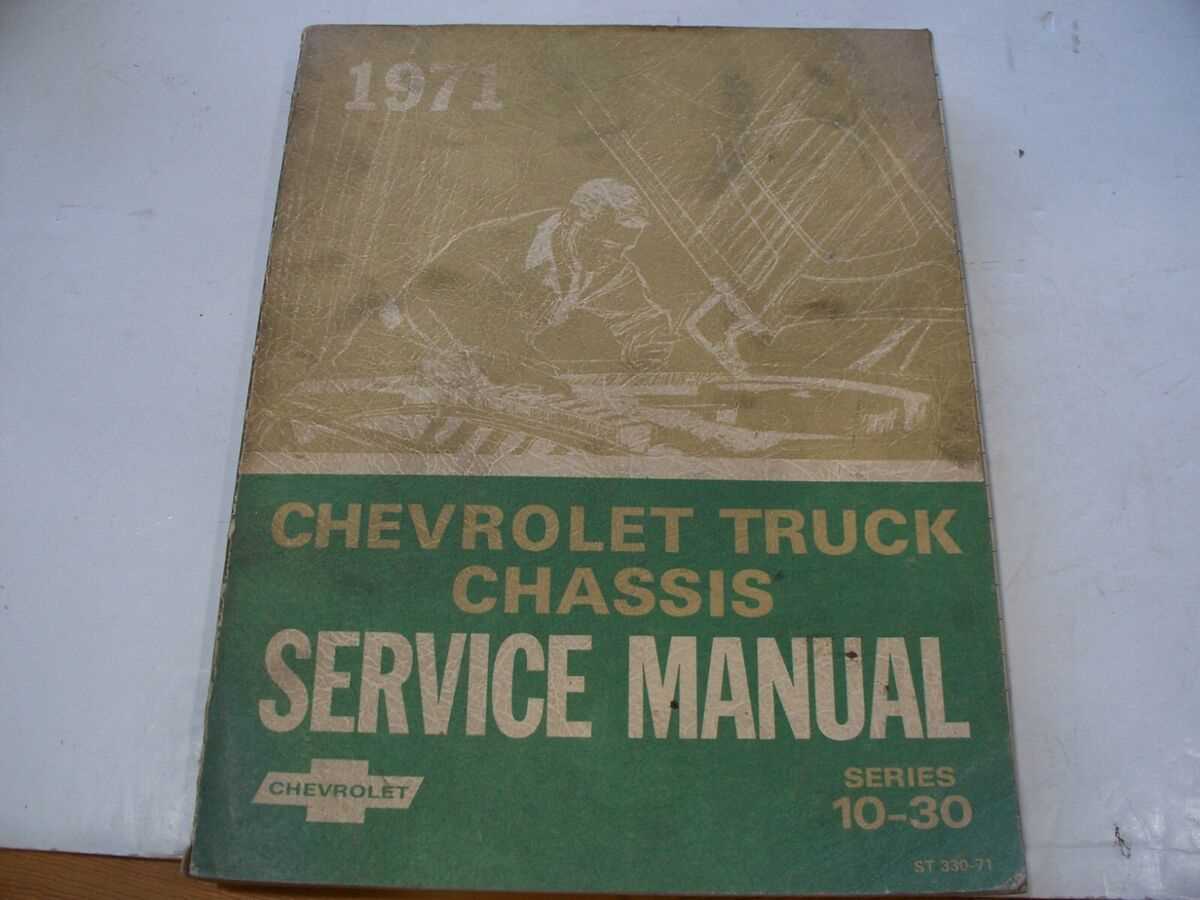 1971 chevy c10 repair manual