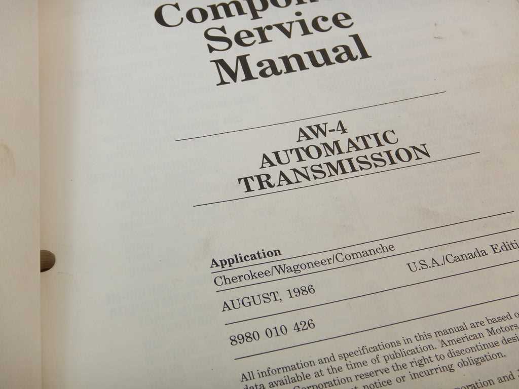 repair manual for automatic transmission