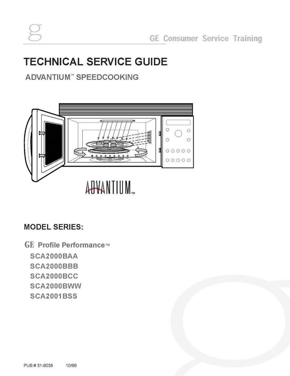 ge microwave oven repair manual