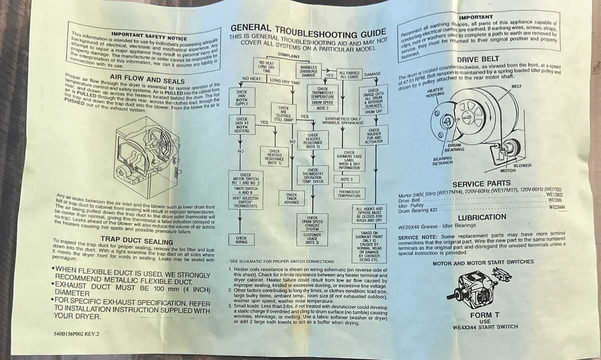 ge profile dryer repair manual