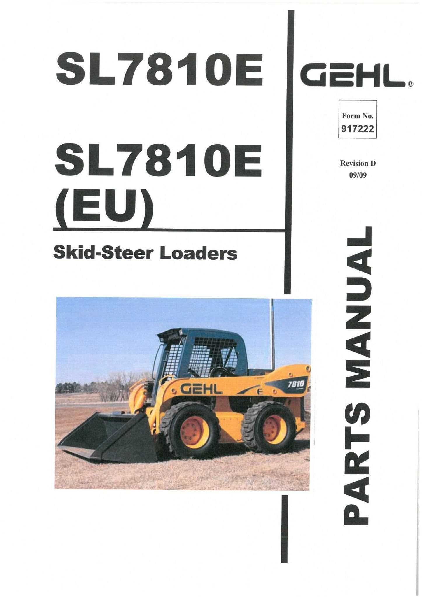 gehl skid steer repair manual