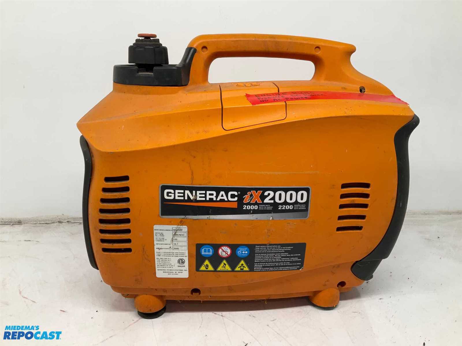 generac ix2000 repair manual