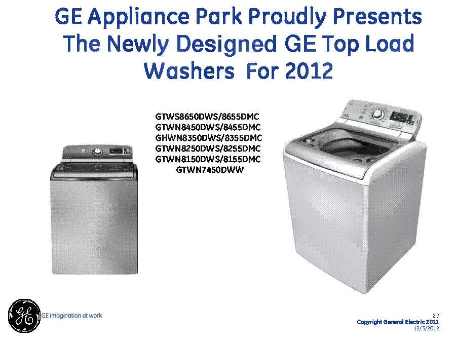 general electric washing machine repair manual