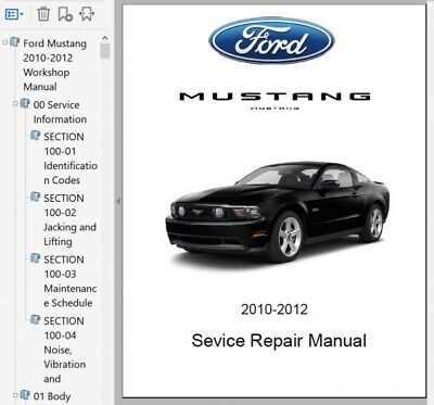 2010 mustang repair manual