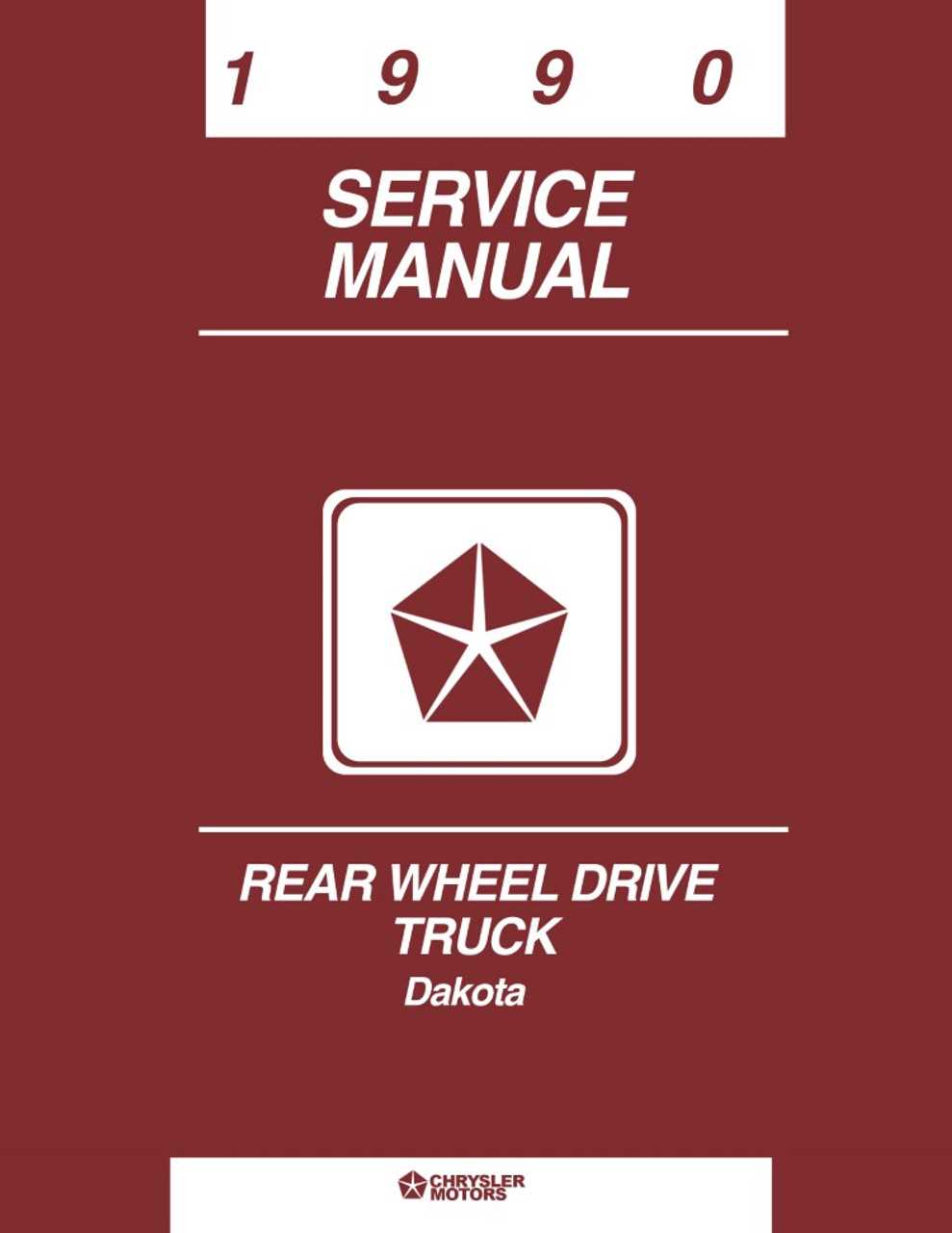 1990 dodge dakota repair manual