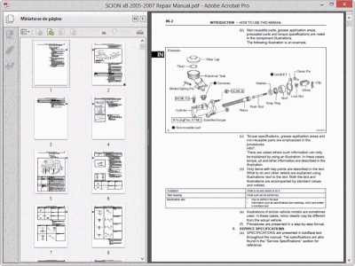 scion xb repair manual