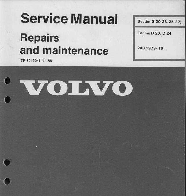 volvo 240 repair manual