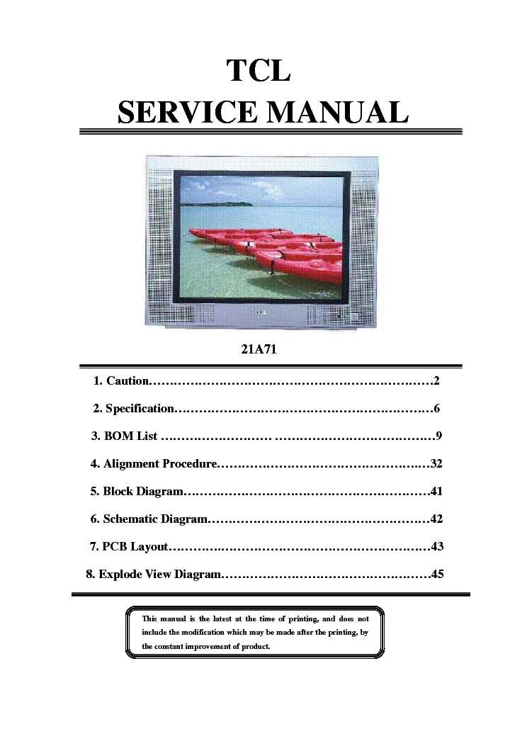 tcl tv repair manual