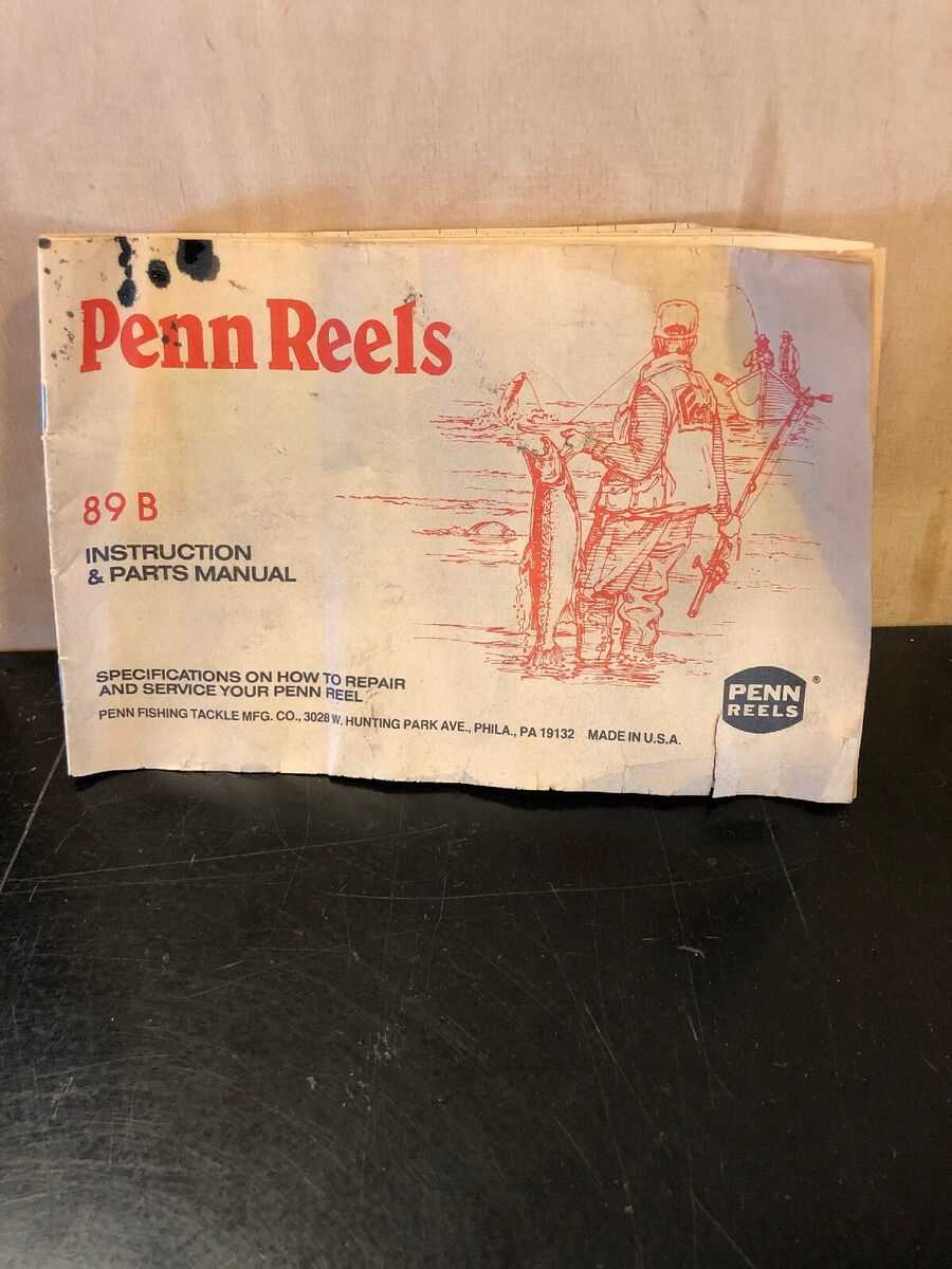 penn fishing reel repair manual