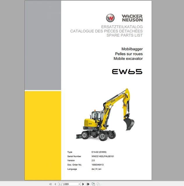 wacker neuson repair manual