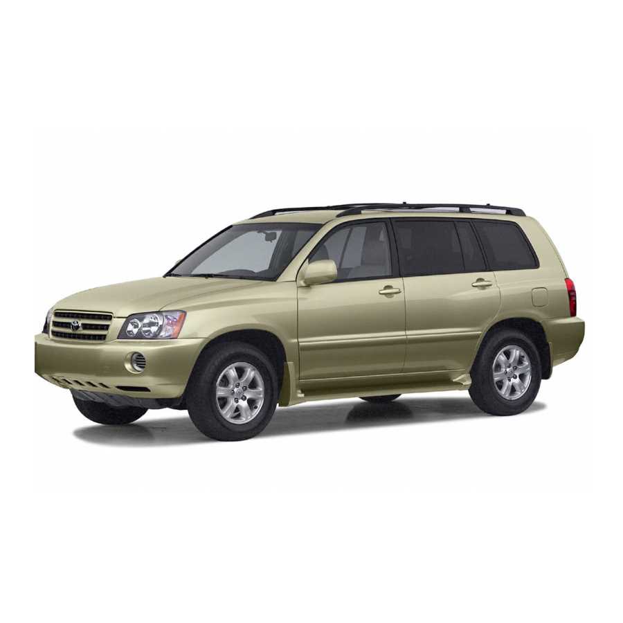 2003 toyota highlander repair manual