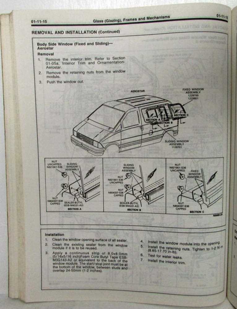 ford aerostar repair manual