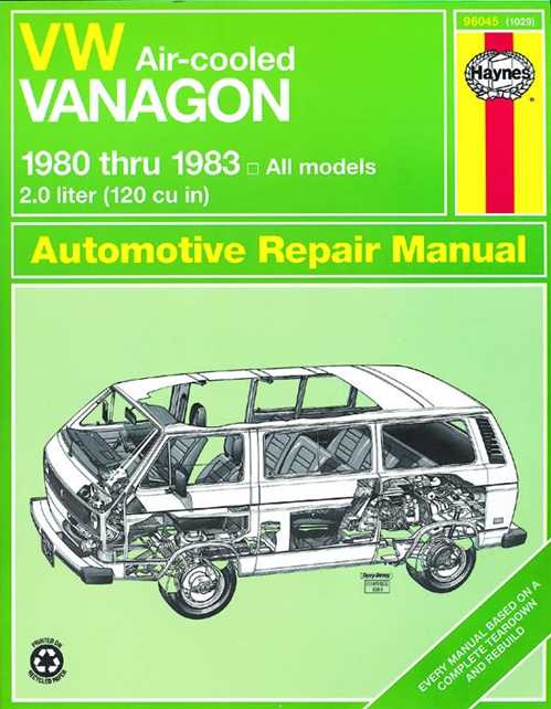 bentley vanagon repair manual