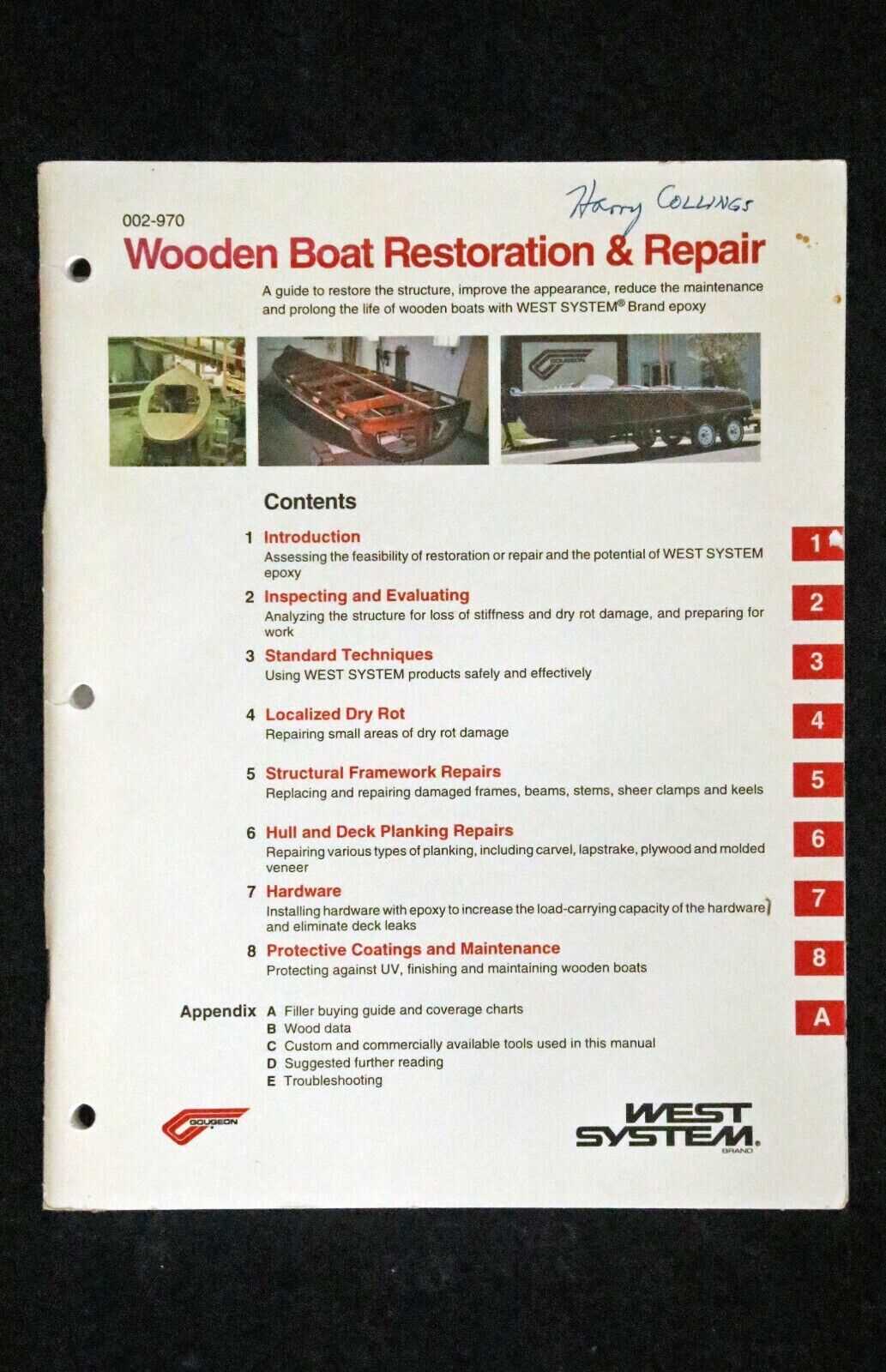 west system wooden boat restoration and repair manual