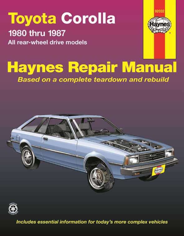 1987 toyota van repair manual