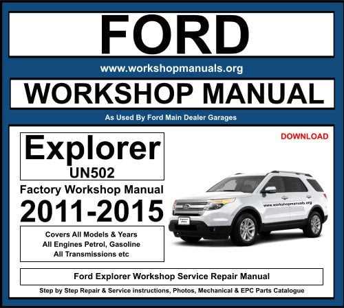 2001 ford explorer repair manual