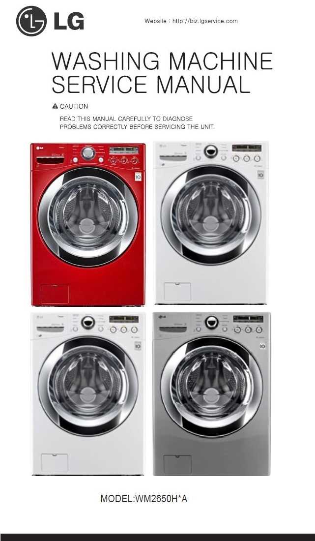 lg front load washing machine repair manual